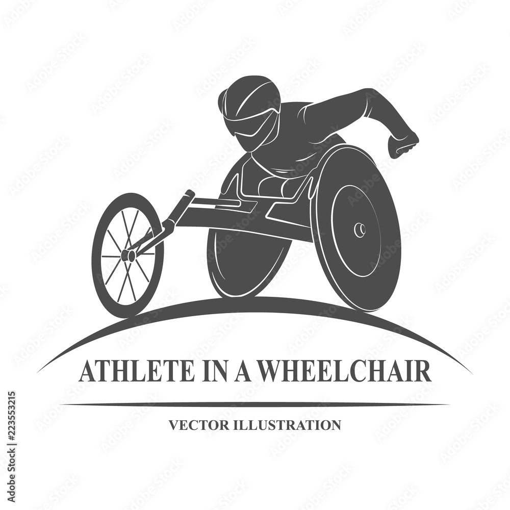 Fototapeta premium athlete wheelchair Icon