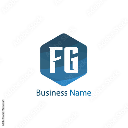 Initial Letter FG Logo Template Design