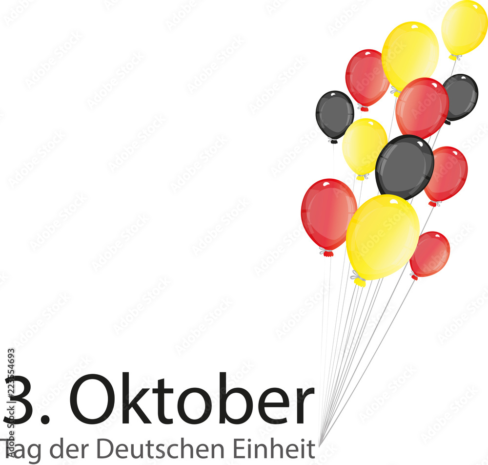 Wiedervereinung, 3. Oktober Tag der deutschen Einheit, Feiertag