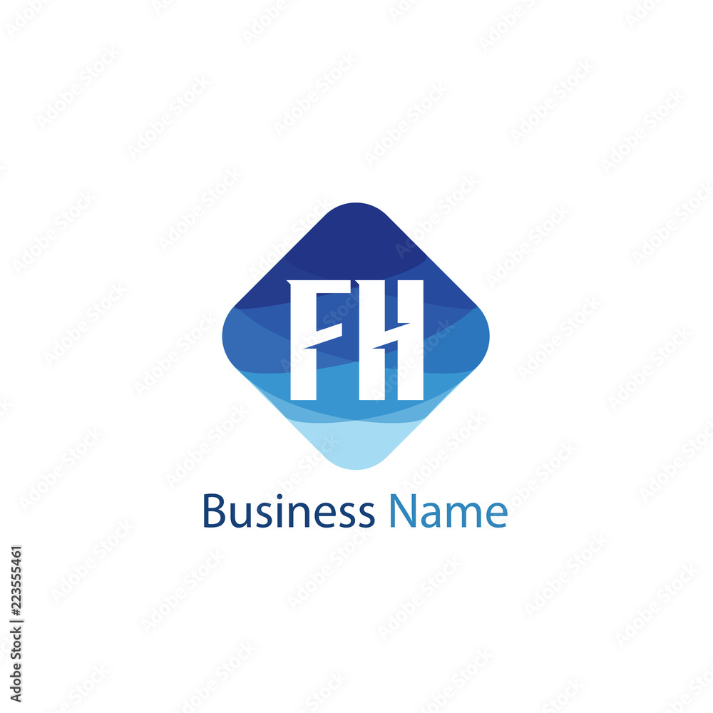 Initial Letter FH Logo Template Design Initial Letter FH Logo Template Design