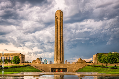 KANSAS CITY, MISSOURI - AUGUST 28, 2018: The National World War I Museum and Memorial in Kansas City. photo