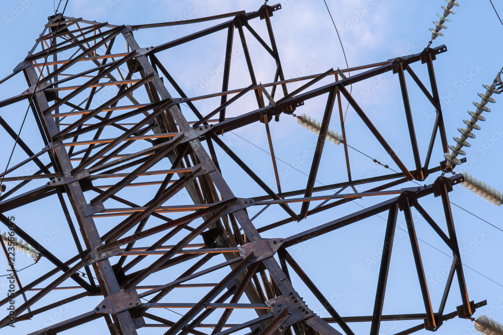 Part of the electric tower Part of the electric tower