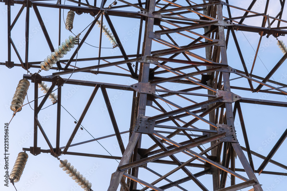 Part of the electric tower Part of the electric tower