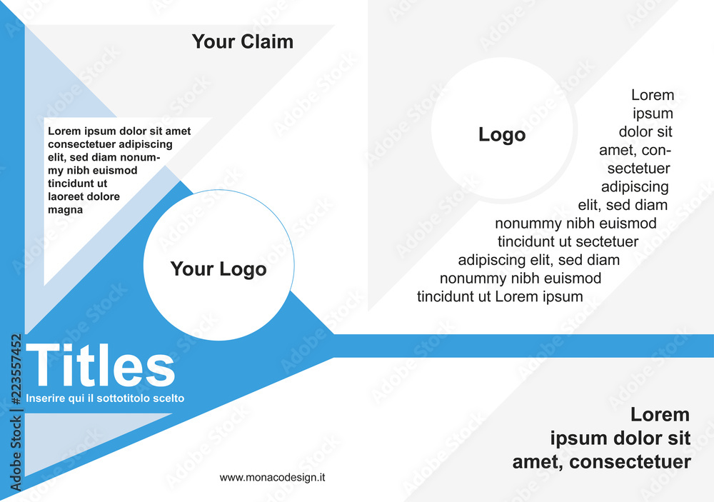 Brochure flyer report design template vector - full Editable in Illustrator Brochure flyer report design template vector - full Editable in Illustrator