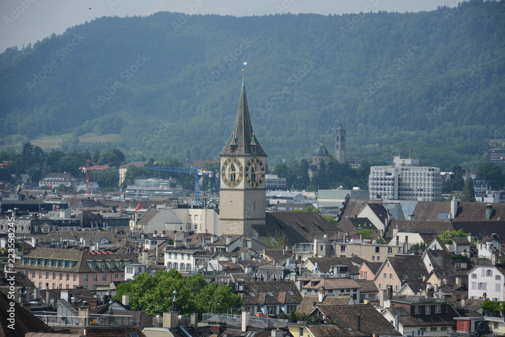 Naklejka premium view of the city