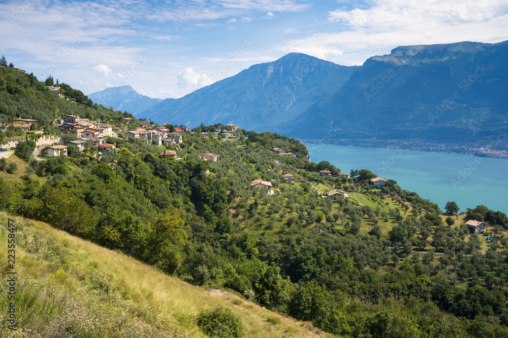Tremosine, a small town in the hills above Lake Garda, Italy