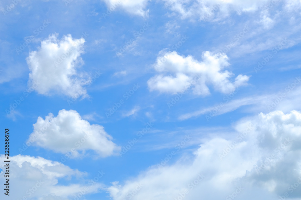 clouds in the blue sky background. clouds in the blue sky background.