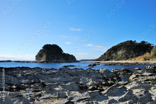 神奈川県三浦市南下浦町毘沙門の風景 日本