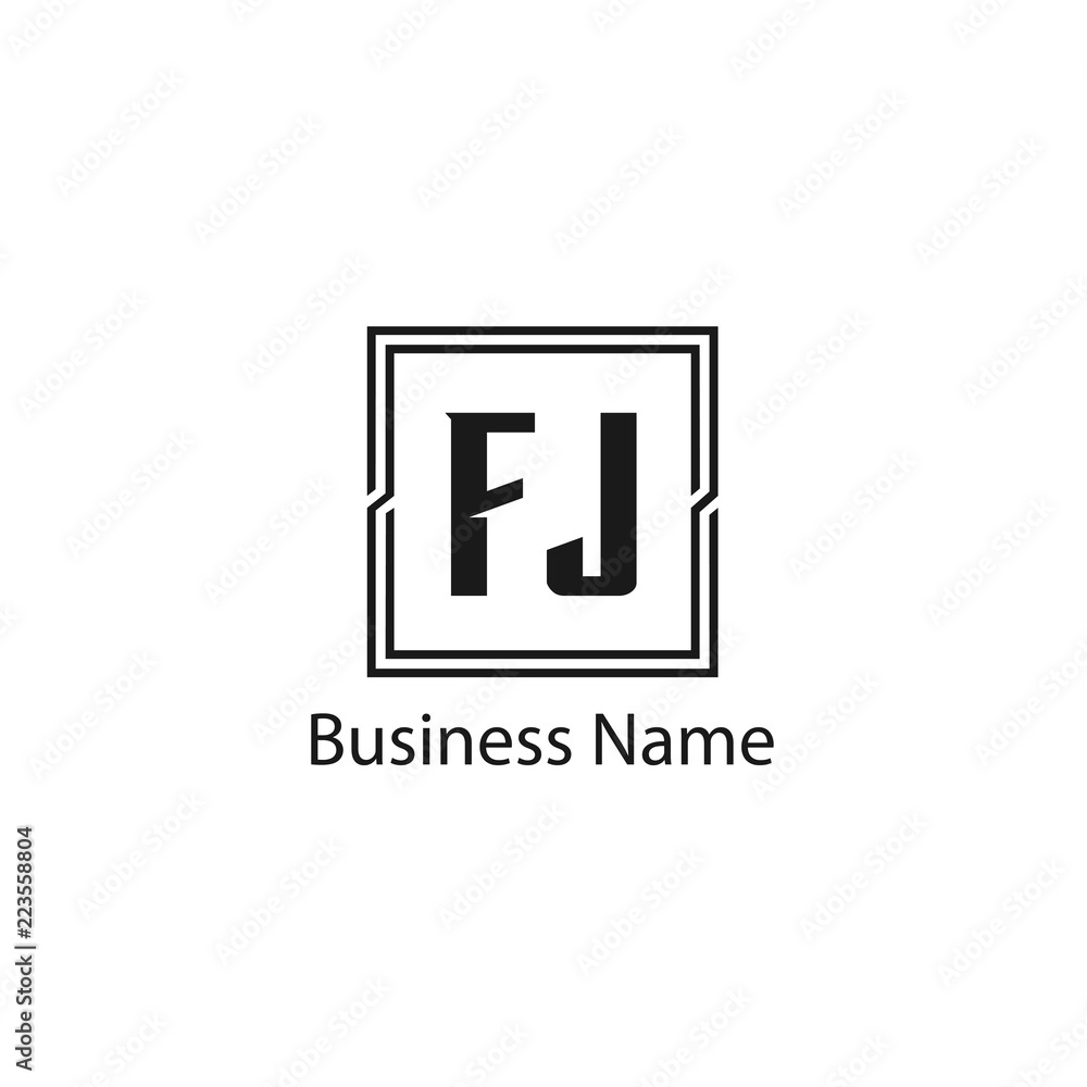 Initial Letter FJ Logo Template Design Initial Letter FJ Logo Template Design