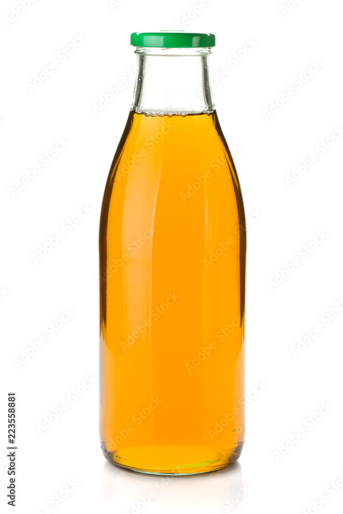 Apple juice in a glass bottle Apple juice in a glass bottle