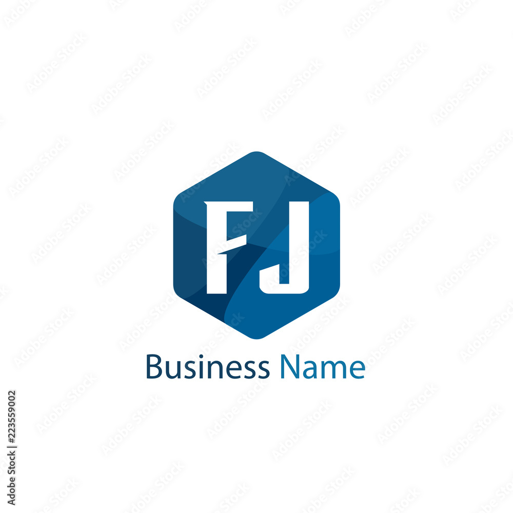 Initial Letter FJ Logo Template Design Initial Letter FJ Logo Template Design