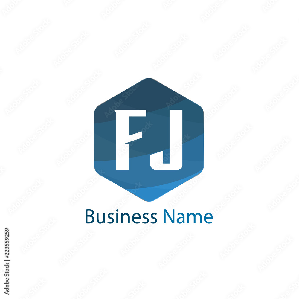 Initial Letter FJ Logo Template Design Initial Letter FJ Logo Template Design
