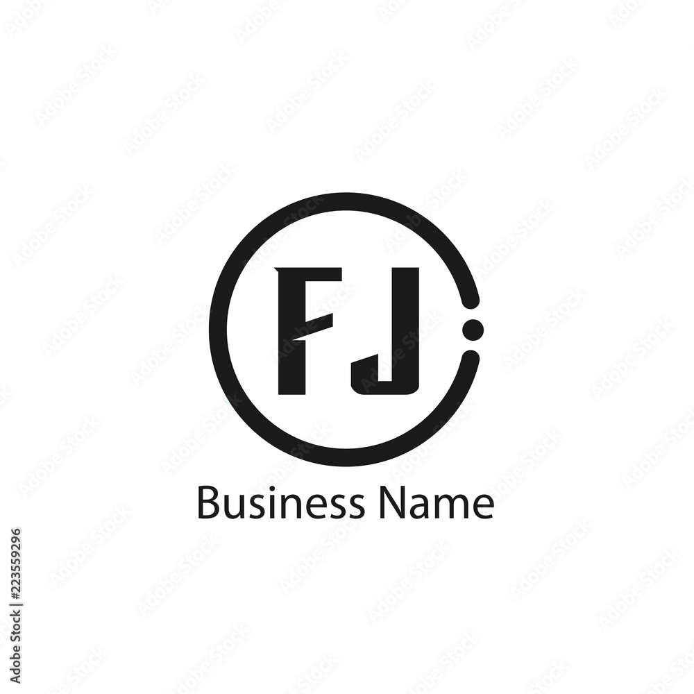 Initial Letter FJ Logo Template Design Initial Letter FJ Logo Template Design