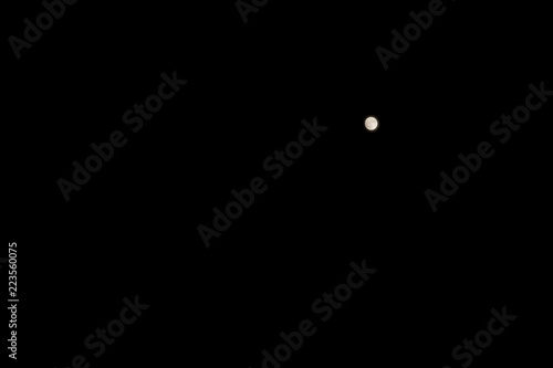 Just a little moon in a black background