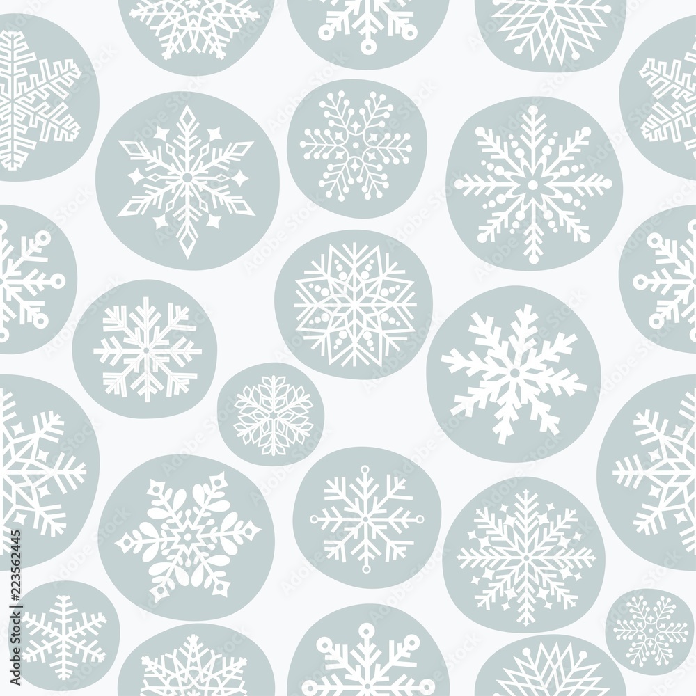 Christmas seamless pattern with snowflake Christmas seamless pattern with snowflake