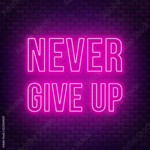 Never give up neon lettering on a dark background.