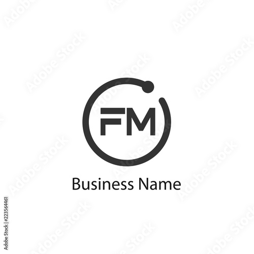 Initial Letter FM Logo Template Design Free Download Initial Letter FM Logo Template Design - GFXLoad