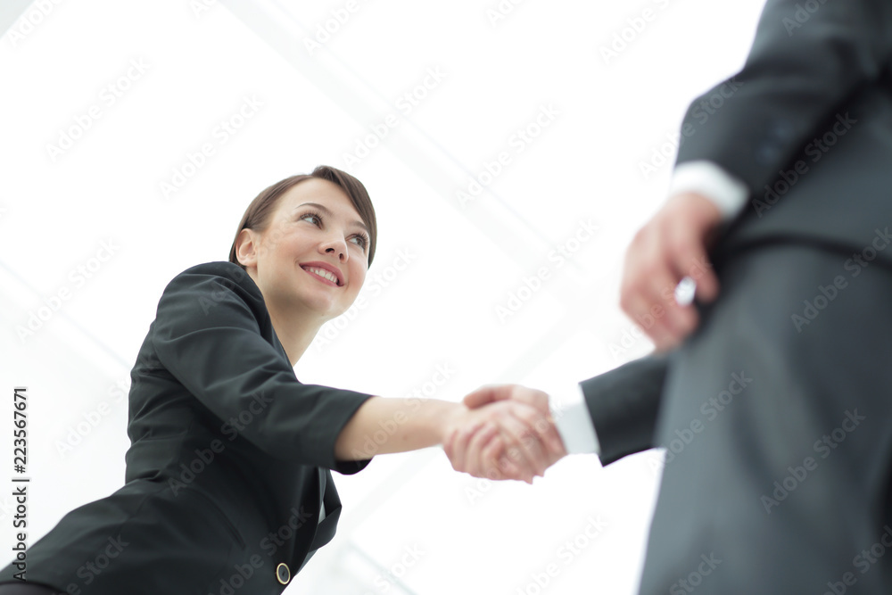 Negotiating business,Image business woman handshake Negotiating business,Image business woman handshake