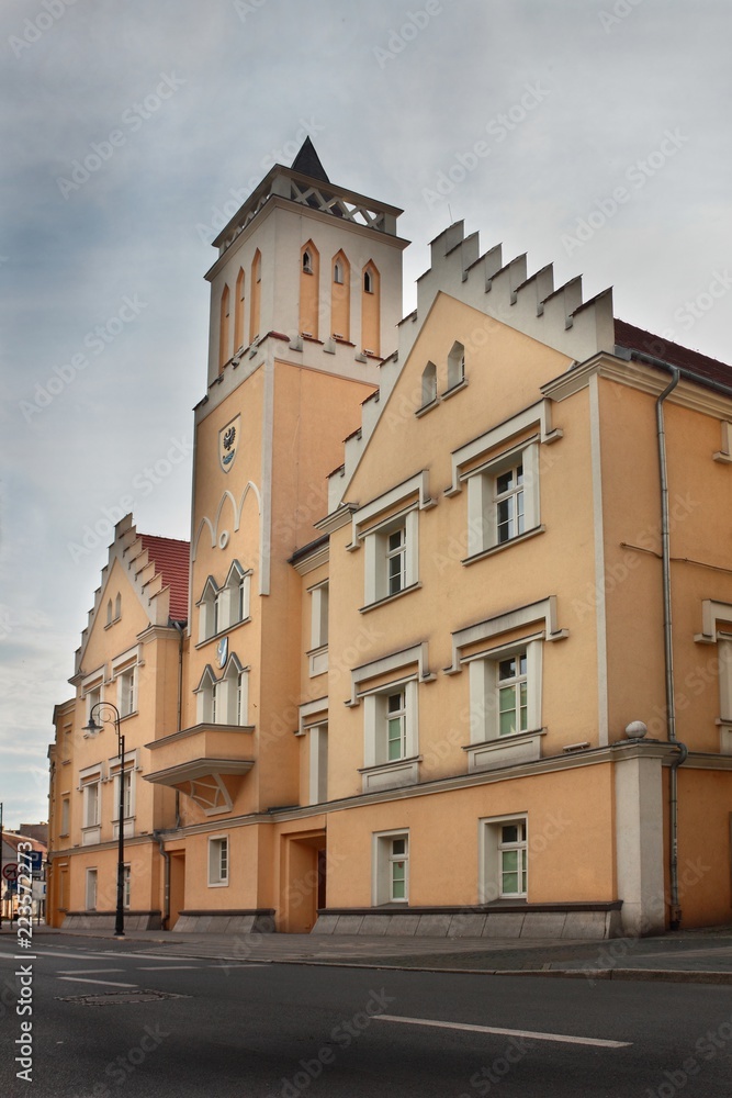 City hall in Nowa Sol, Lubusz Voivodeship, Poland