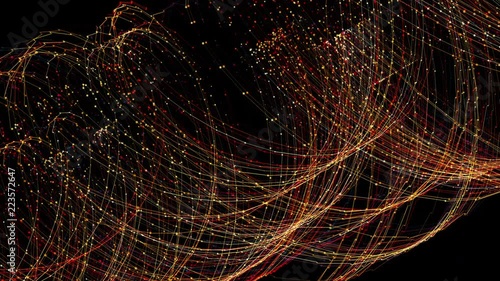 Wallpaper Mural Seamless sparkling particle loop on black background	 Torontodigital.ca