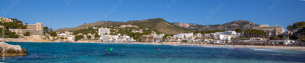 Mediterranean sea beach in spain