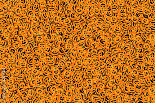 背景素材,ハロウィン,かぼちゃの飾り,ジャックオーランタン,お化け,モンスター,幽霊,多数の人の顔,