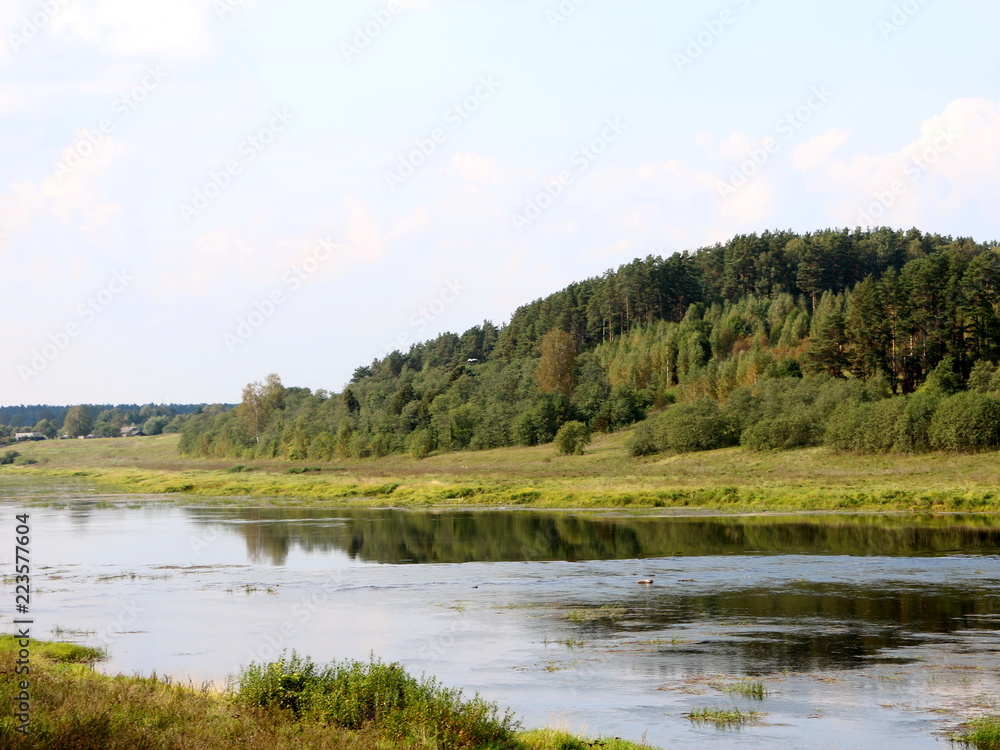 Autumn sunny day on the river Autumn sunny day on the river