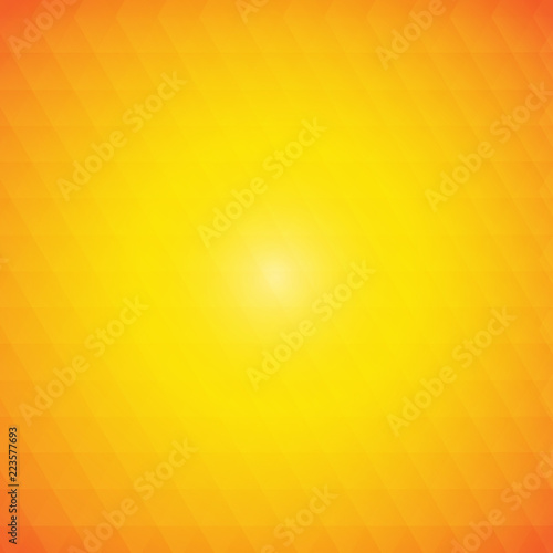 Vector : Abstract squares on orange yellow background