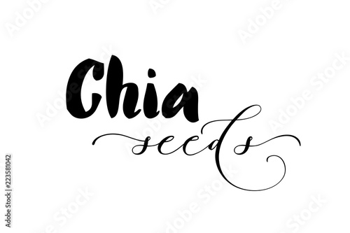 Chia seeds vector background