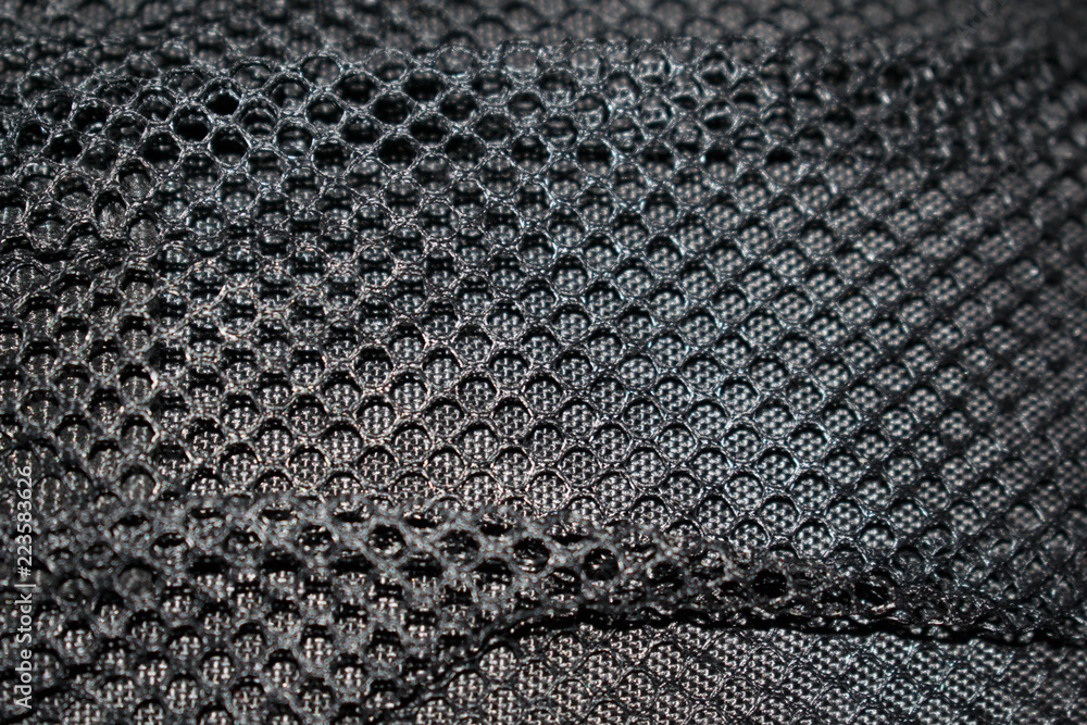 mesh material with black dyed for dizayna background wallpaper