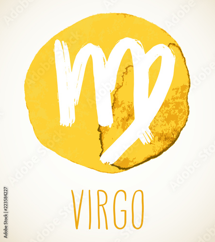 Virgo Zodiac sign design element