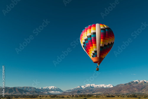 Hot Air Balloon Ride Over The Wasatch Mountains In Utah USA © SIX60SIX