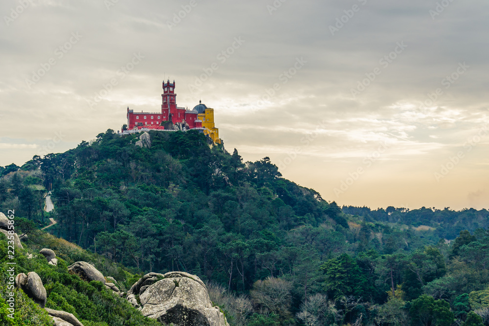 Pena National Palace in Sintra, Portugal (Palacio Nacional da Pena).