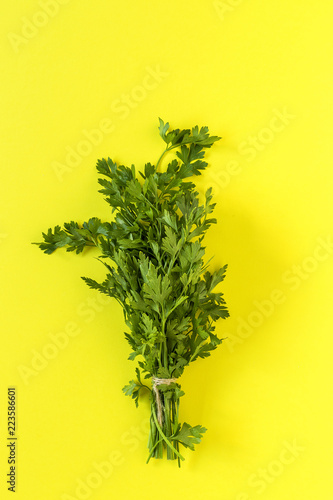 Aromatic herbs. Flat lay © Eduardo López