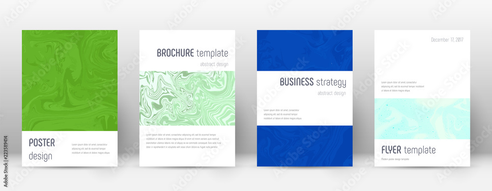 Fototapeta premium Abstract cover. Classy design template. Suminagashi marble minimalistic poster. Classy trendy abstra