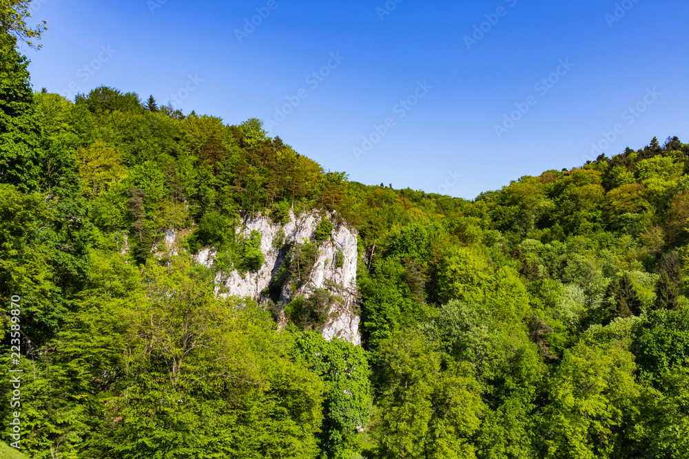 rocks in the Ojców National Park