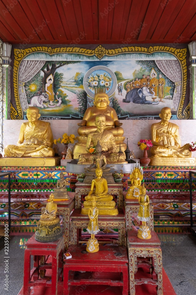 Buddha statue temple in Chiang Mai wat thailand Southeast Asia 