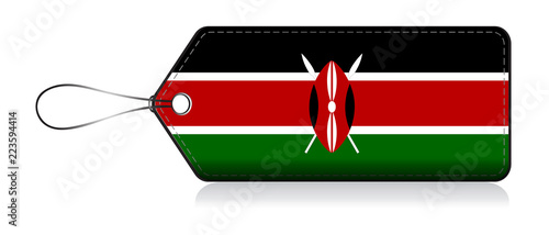 Kenyan flag label, Made in Kenya