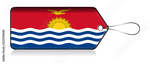 Keribati flag label, Made in Keribati