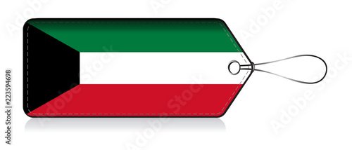 Kuwaiti flag label, Made in Kuwait