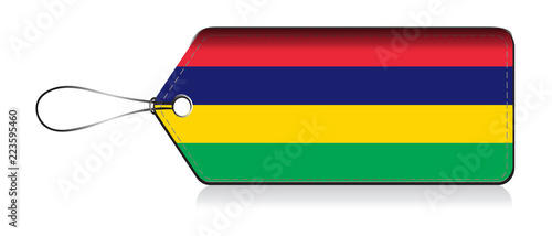 Mauritius flag label, Made in Mauritius