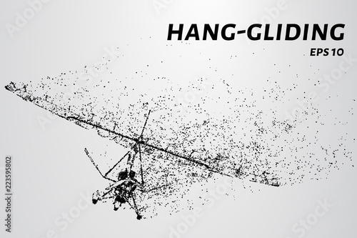 Hang-gliding of the particles.