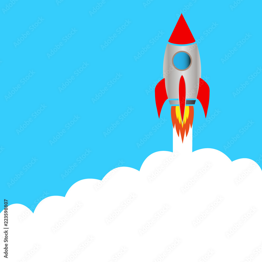 Start space rocket Start space rocket