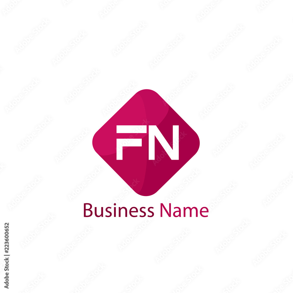 Initial Letter FN Logo Template Design Initial Letter FN Logo Template Design