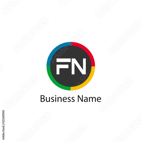 Free Download Initial Letter FN Logo Template Design - GFXLoad