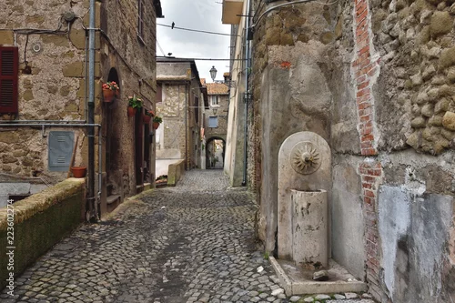 Obraz Widok Genazzano - Rzym - Lacjum - Włochy