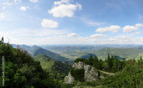 Panoramic view from the Little Rozsutec hill