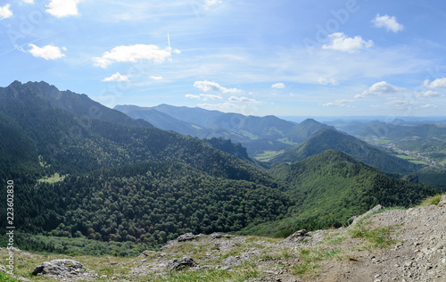 view from the Little Rozsutec hill in The Vratna valley.