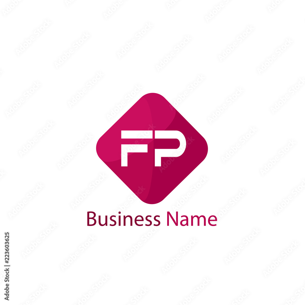 Initial Letter FP Logo Template Design Initial Letter FP Logo Template Design