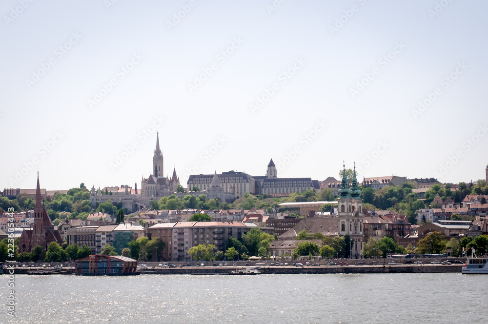 Fototapeta premium Fisherman Bastion in Budapest city, Hungary .